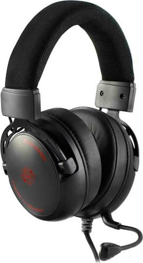 Zeroground HD-3300G IKEDA v2.0 Über Ohr Gaming-Headset mit Verbindung 3,5mm / USB Schwarz