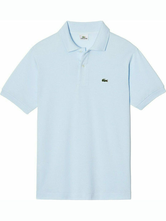 Lacoste Ανδρικό T-shirt Κοντομάνικο Polo Γαλάζιο