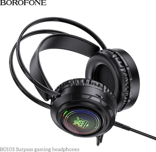 Borofone BO103 Surpass Căști Gaming Over Ear cu Conectivitate 3,5 mm USB