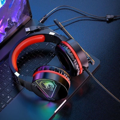 Hoco W104 Over Ear Gaming Headset με σύνδεση 3.5mm / USB Κόκκινο