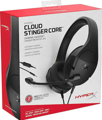 HyperX Cloud Stinger Core Über Ohr Gaming-Headset mit Verbindung 3,5mm Schwarz