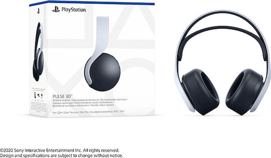 Sony PlayStation 5 Pulse 3D Wireless Over Ear Gaming Headset με σύνδεση 3.5mm / USB