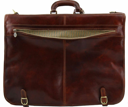 Tuscany Leather Tahiti Σακ Βουαγιάζ Dark Brown από Δέρμα Μ54xΠ18xΥ42εκ.
