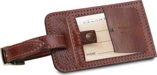 Tuscany Leather Σακ Βουαγιάζ Πλάτης Καφέ από Δέρμα Μ51xΠ27.5xΥ28εκ.