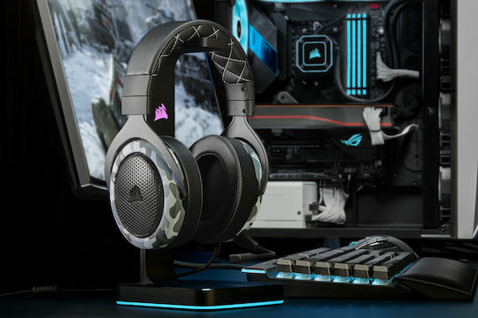 Corsair HS60 Haptic Stereo Надушници Геймърски слушалки с връзка USB Черен