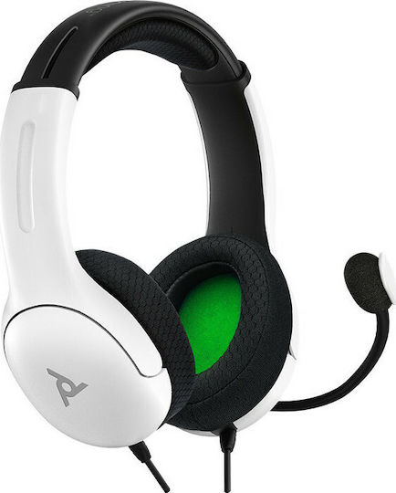 PDP LVL40 XBOX Over Ear Gaming Headset with 3.5 mm Connectivity White for XBOX