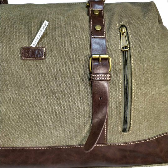 RCM Khaki Sack Voyage Green made of Artificial Leather L51xW25xH29cm
