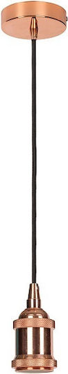 VK Lighting Pendant Light Rose Gold with Socket E27 5x8cm