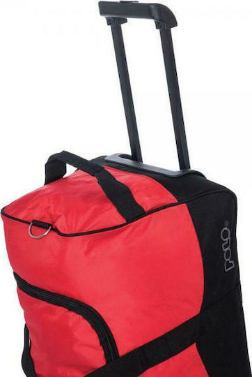 Polo Trolley Amsterdam Сак Вояж 60лт Червен с колела Текстилен Д69xШ25xВ35см.
