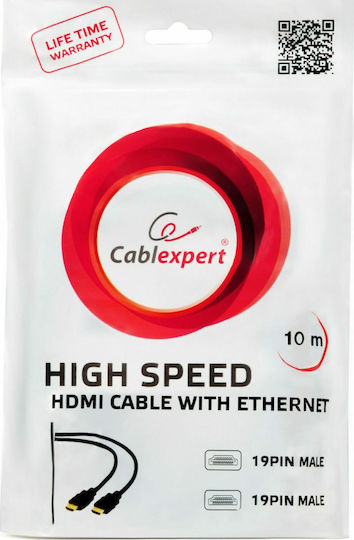 Cablexpert HDMI 2.0 Premium High Speed 4K 60Hz HDR Cable HDMI Male - HDMI Male 4.5m Black