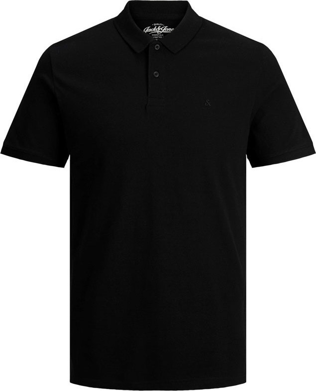 Jack & Jones 12136516 Ανδρικό T-shirt Κοντομάνικο Polo Μαύρο