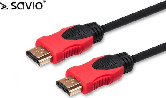 Savio HDMI 1.4 High Speed 1080p 120Hz Cable HDMI male - HDMI male 1.5m Μαύρο