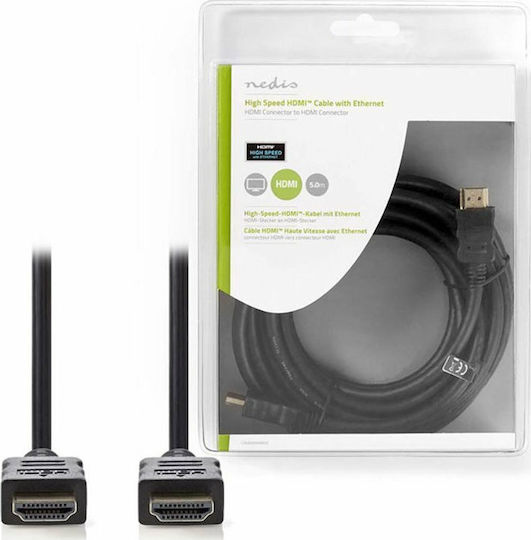 Nedis HDMI 1.4 High Speed 1080p 120Hz Cable HDMI Male - HDMI Male 5m Black