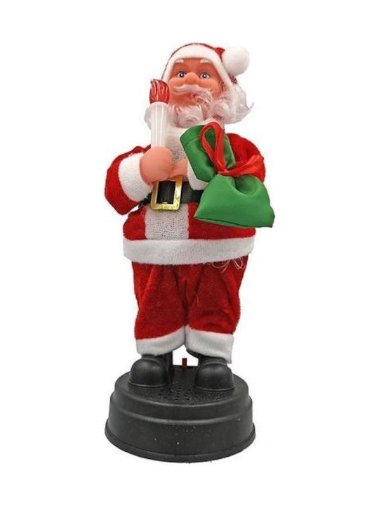 Leuchtender Dekorativer Weihnachtsmann Batterie mit Musik aus Stoff (Μiverse Designs)