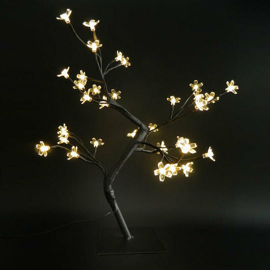 Christmas Decorative Illuminated Cherry Metal Tree Natural Appearance 42cm IP44 Electric Black