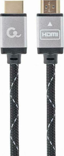 Cablexpert HDMI 2.0 Premium High Speed 4K 60Hz HDR Braided Cable HDMI male - HDMI male 1m Μαύρο