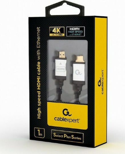 Cablexpert HDMI 2.0 Premium High Speed 4K 60Hz HDR Braided Cable HDMI male - HDMI male 1m Μαύρο