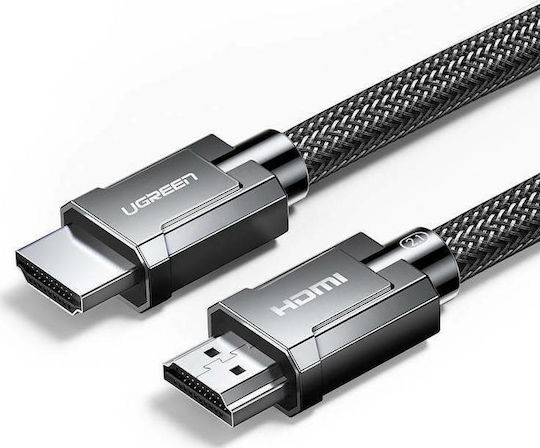 Ugreen HDMI 2.1 Ultra High Speed 48Gbps 4K 120Hz HDR VRR Braided Cable HDMI Male - HDMI Male 1m Black