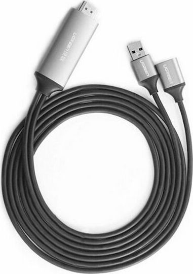 Ugreen HDMI-Kabel Männlich - USB-A-Buchse 1,5m Schwarz