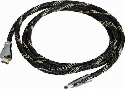 Gembird HDMI 2.1 Braided Cable HDMI male - HDMI male 3m Black