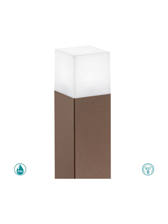 Gea Luce Aditi Outdoor Floor Lamp Small Post IP44 for E27 Light Bulb Base Brown