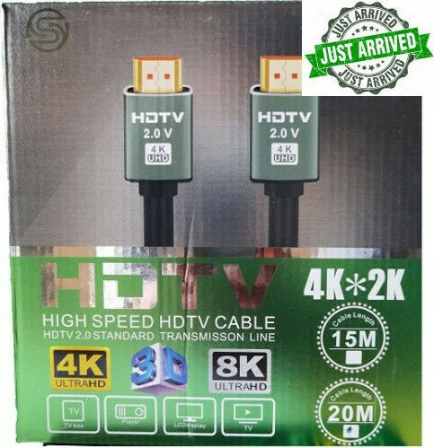 FT Electronics HDMI 2.0 Premium High Speed 4K 60Hz HDR Cable HDMI Male - HDMI Male 20m Black