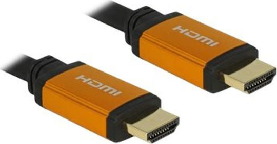 DeLock HDMI 2.1 Ultra High Speed 48Gbps 4K 120Hz HDR VRR Cable HDMI male - HDMI male 1m Μαύρο