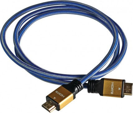 iBox HDMI 2.0 Premium High Speed 4K 60Hz HDR Braided Cable HDMI male - HDMI male 1.5m Μπλε