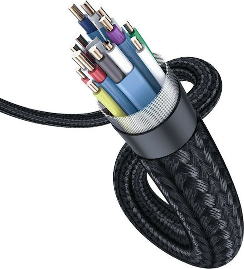 Baseus Enjoyment HDMI 2.0 Braided Cable HDMI male - HDMI male 1m Black