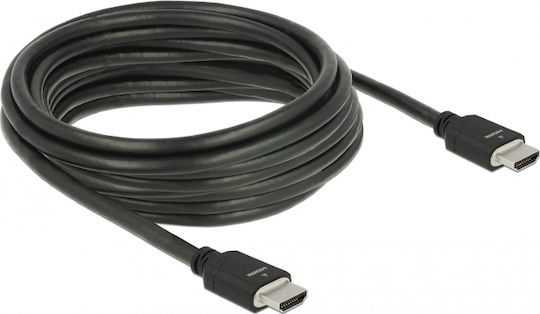DeLock HDMI 2.1 Ultra High Speed 48Gbps 4K 120Hz HDR VRR Cable HDMI Male - HDMI Male 5m Black