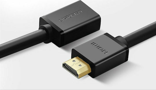 Ugreen HD107 HDMI 1.4 High Speed 1080p 120Hz Cable HDMI male - HDMI female 0.5m Μαύρο
