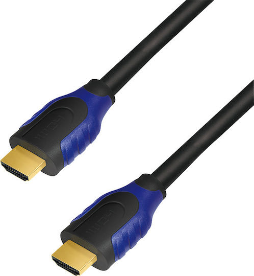 LogiLink HDMI 2.0 Premium High Speed 4K 60Hz HDR Cable HDMI male - HDMI male 3m Μαύρο