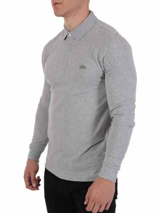 Polo Langarmbluse Gray
