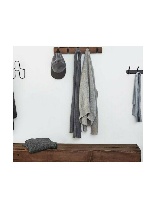 Umbra Wooden Wall Hanger 5 Hooks Brown 50.8x3.2x6.7cm
