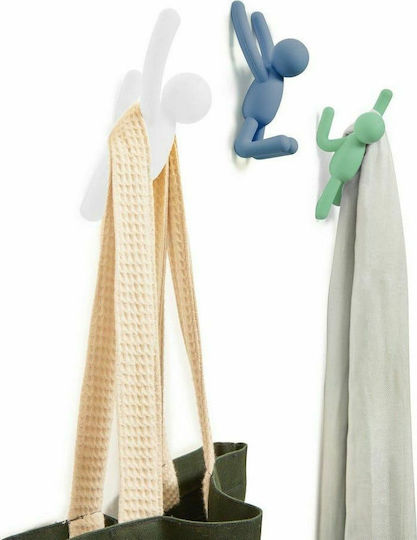 Umbra Plastic Multicolour Wall Hanger 7.6x7.6x16.5cm 3 Pieces