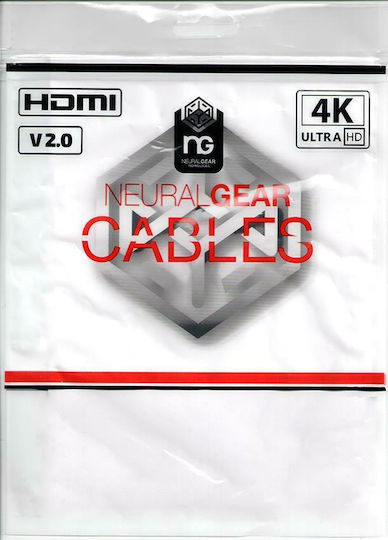NG HDMI 2.0 Premium High Speed 4K 60Hz HDR Cable HDMI male - HDMI male 10m Μαύρο