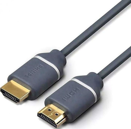 Philips HDMI 2.0 Premium Hochgeschwindigkeits 4K 60Hz HDR Kabel HDMI-Stecker - HDMI-Stecker 1,5m Grau