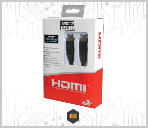 Bridge Cable Bridgecable HDMI 2.0 Premium High Speed 4K 60Hz HDR Cable HDMI male - HDMI male 5m Μαύρο