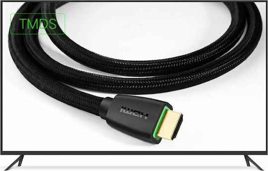 Ugreen HDMI 2.0 Premium High Speed 4K 60Hz HDR Braided Cable HDMI Male - HDMI Male 1.5m Black