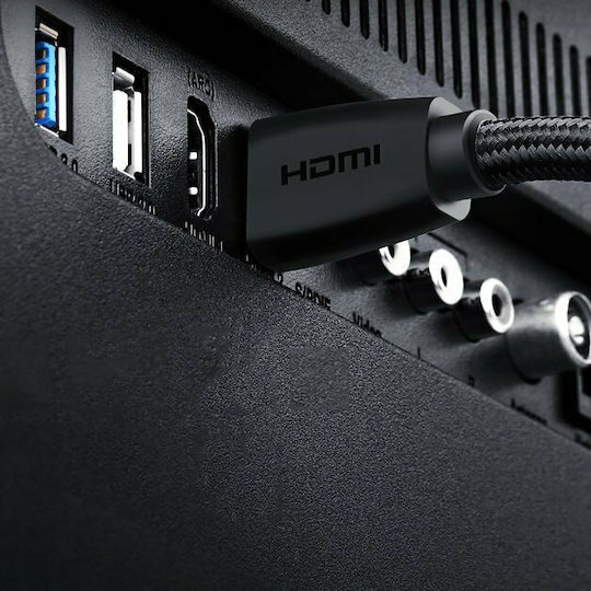 Ugreen HDMI 2.0 Premium High Speed 4K 60Hz HDR Braided Cable HDMI Male - HDMI Male 1.5m Black