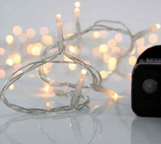 100 Lichterketten LED 8m. Warmes Weiß in Zeichenfolge 1Stück