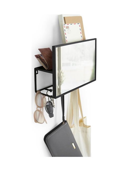 Hallway Furniture with Mirror & Hanger 32x20.5x11cm