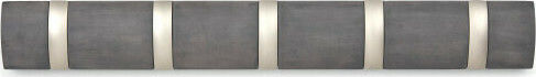 Umbra Wooden Wall Hanger 5 Hooks Gray 50.8x3.2x6.7cm