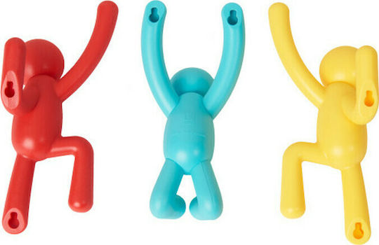Umbra Wall Hanger Buddy Hooks Plastic Multicolour 7.6x7.6x16.5cm 3 Pieces