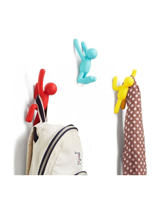 Umbra Wall Hanger Buddy Hooks Plastic Multicolour 7.6x7.6x16.5cm 3 Pieces