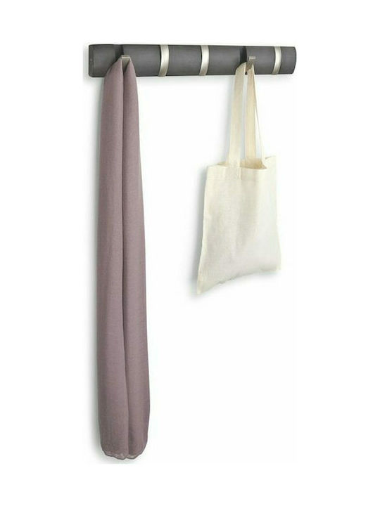 Umbra Wooden Wall Hanger 5 Hooks Gray 50.8x3.2x6.7cm