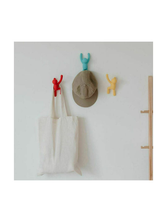 Umbra Wall Hanger Buddy Hooks Plastic Multicolour 7.6x7.6x16.5cm 3 Pieces