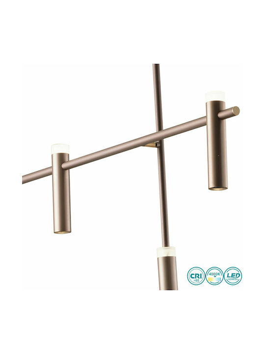 Fan Europe Candle Pendant Light Brown Rail 120x70x180cm