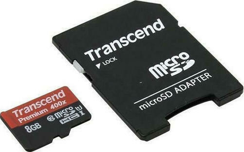 Transcend microSDHC 8GB U1 UHS-I