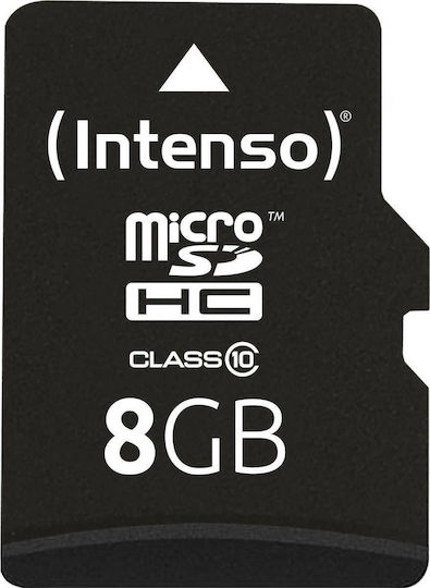 Intenso microSDHC 8GB Class 10 High Speed 20MB/s with Adapter